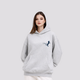 Signature Graphic Hoodie - Light Grey For Female