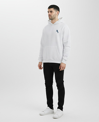 Signature Graphic Hoodie - Light Grey