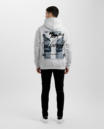 Signature Graphic Hoodie - Light Grey