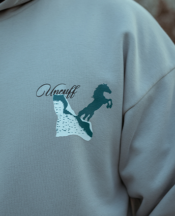 Signature Graphic Hoodie - Light Grey For Female