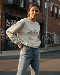 Shadow Graphic Sweatshirt For Female